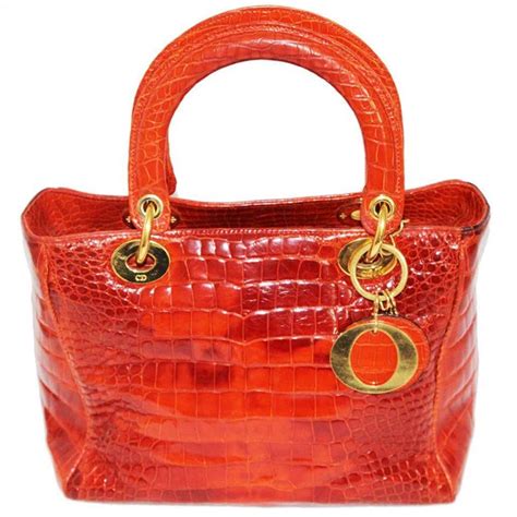 orange dior bag